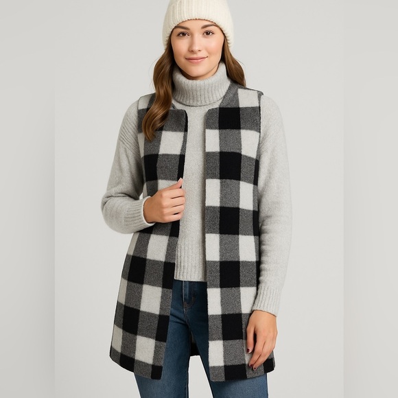 Talbots Black and white vest - Picture 1 of 6